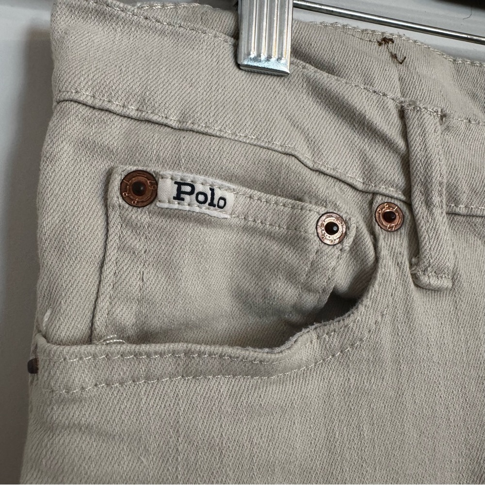 Polo Ralph Lauren Sullivan Slim Cream/Light Beige Denim Jeans - Picture 6 of 16